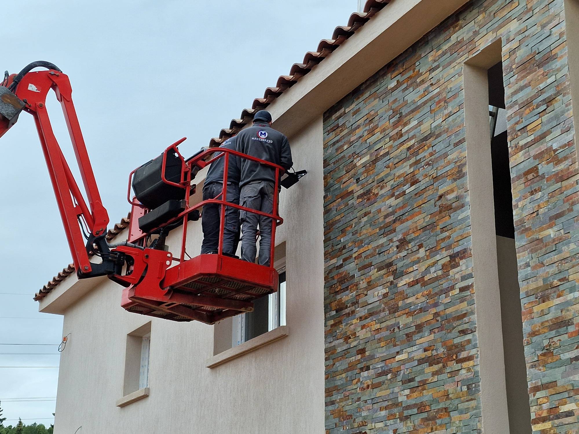 Pose de luminaire extérieur
